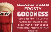 free a&w root beer